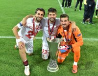 FUSSBALL EUROPA LEAGUE FINALE 13/14: JUBEL FC Sevilla