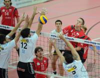 Volleyball 1. Bundesliga  08/09  ENBW TV Rottenburg  1-3  VfB Friedrichshafen