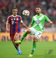 Fussball 1. Bundesliga Saison 14/15: FC Bayern Muenchen - VfL Wolfsburg