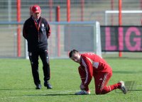 Fussball 1. Bundesliga: Ivica Olic (re,) mit Trainer Jupp Heynckes  (FC Bayern Muenchen)