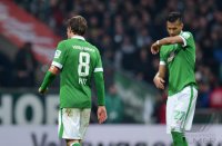 Fussball, 1. Bundesliga  Saison 2014/2015: SV Werder Bremen - FC Bayern Muenchen