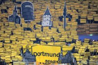 Fussball 1. Bundesliga, Saison 2011/2012:  Fankurve von Borussia Dortmund