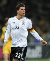 FUSSBALL INTERNATIONALES TESTSPIEL:  Ukraine - Deutschland, GOMEZ