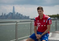 FUSSBALL 1. Bundesliga 14/15: Robert Lewandowski (FC Bayern Muenchen)