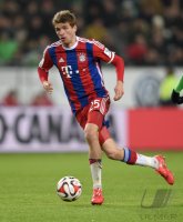 Fussball, 1. Bundesliga  Saison 2014/2015: VfL Wolfsburg - FC Bayern Muenchen