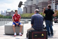 FUSSBALL 1. Bundesliga 14/15: Robert Lewandowski (FC Bayern Muenchen)