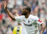 Fussball 1. Bundesliga: Moenchengladbach - Dortmund, Jubel BMG