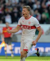 Fussball 1. Bundesliga  Saison 2011/2012 : JUBEL  Pavel Pogrebnyak (VfB Stuttgart)