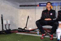 FUSSBALL  International CHL 09/10  ENTTAEUSCHUNG auf der Bank Mario Gomez (FCB)