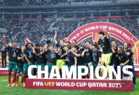 Fussball, Junioren U 17  WM 2025 Doha / Katar  
Finale  Portugal - Oesterreich