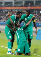 FUSSBALL  Olympia 2008   Halbfinale  Maenner   Nigeria - Belgien