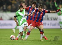 Fussball, 1. Bundesliga  Saison 2014/2015: VfL Wolfsburg - FC Bayern Muenchen
