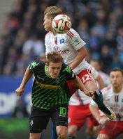 Fussball, 1. Bundesliga  Saison 2014/2015: Hamburger SV - Borussia Moenchengladbach