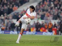 Fussball 1. Bundesliga 07/08  VfB Stuttgart - Bayern Muenchen,  Tor 2-2 Ausgleich