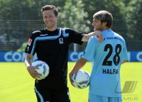 2. Fussball Bundesliga: Benjamin Lauth, Daniel Halfar (v. li., 1860 Muenchen)