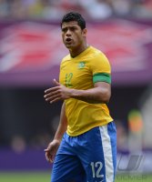 FUSSBALL Olympia 2012 FINALE: Brasilien - Mexiko