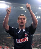 Fussball 1. Bundesliga : JUBEL Lukas Podolski (1. FC Koeln)