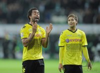 Fussball 1. Bundesliga, Saison 2011/2012: JUBEL Patrick Owomoyela (Borussia Dortmund)