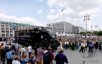 Ankunft der Deutschen Nationalmannschaft in Berlin nach dem Gewinn der Weltmeisterschaft 2014