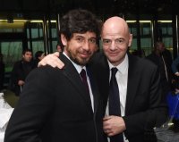 FIFA Praesident Gianni Infantino (Schweiz) erster Tag im Home of Fifa