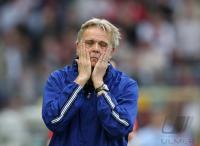 Fussball 2. Bundesliga SC Freiburg   Trainer Volker Finke