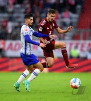 Fussball 1. Bundesliga Saison 21/22: FC Bayern Muenchen -  Hertha BSC Berlin