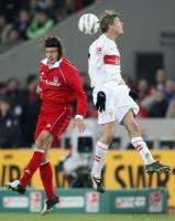 Fussball 1. Bundesliga: Stuttgart - Bayern, Zweikampf