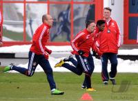 Fussball 1. Bundesliga : Training beim FC Bayern Muenchen