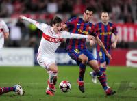FUSSBALL  International CHL 09/10 : VfB Stuttgart -  FC Barcelona