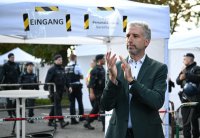 Gegendemo zum Streitgespraech OB Palmer und AfD Landesvorsitzender Frohnmaier in Tuebingen