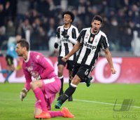 FUSSBALL SERIE A 2016/2017: JUBEL Sami Khedira (Juventus Turin)