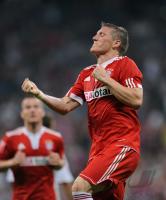 Fussball International: Audi Cup 2009   JUBEL  Bastian Schweinsteiner (FC BAYERN MUENCHEN)