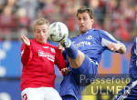 Fussball 1. Bundesliga: Mainz - Schalke, Zweikampf