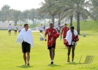 Fussball 1. Bundesliga 11/12: FC Bayern Muenchen Training in Doha
