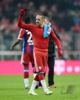 Fussball 1. Bundesliga Saison 14/15: JUBEL Franck Ribery (FC Bayern Muenchen)