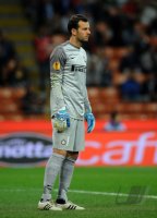 Fussball: Europa League Saison 2012/2013: Torwart Handanovic Samir (Inter Mailand)