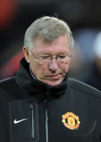 Fussball CHL  Saison 2011/2012: Enttaeuschung Trainer Sir  Alex  Ferguson  (Manchester United FC)