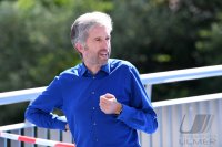 Eroeffnung Radbruecke Tuebingen; Tuebingens Oberbuergermeister Boris Palmer (Die Gruenen)