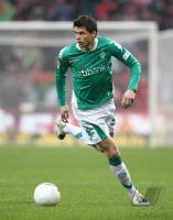 Fussball 1. Bundesliga: Bremen, BOENISCH Einzelaktion