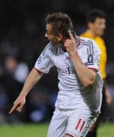 FUSSBALL  International CHL 09/10:  JUBEL OLIC (FC Bayern  Muenchen)