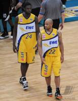Basketball  1. Bundesliga  09/10  Walter Tigers Tuebingen - EWE Baskets Oldenburg