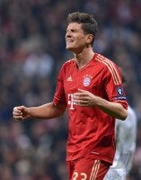 FUSSBALL INTERNATIONAL  CHL HALBFFINALE 11/12: Mario Gomez (FC Bayern Muenchen)