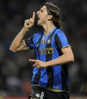 FUSSBALL SERIE A:  JUBEL  Ibrahimovic (Inter Mailand)