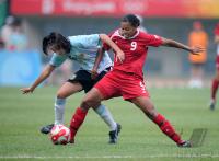 FUSSBALL  Olympia 2008   Vorrunde  Frauen   Argentinien - Kanada