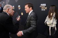 Fussball International  FIFA Ballon d Or 2012: Lothar Matthaeus (Deutschland) mit Anastasia
