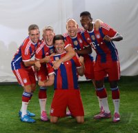 Fussball 1. Bundesliga 2014/2015:  TEAMJUBEL FC Bayern Muenchen