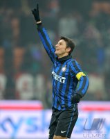 FUSSBALL International SERIE A 2011/2012:  JUBEL Javier Zanetti (Inter Mailand)