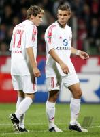 Fussball 1. Bundesliga: Leverkusen - Koeln, PODOLSKI und HELMES enttaeuscht