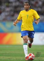 FUSSBALL  Olympia 2008   Viertelfinale  Maenner   Brasilien - Kamerun