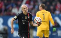 Fussball 1. Bundesliga Saison 14/15: Arjen Robben (FC Bayern Muenchen)